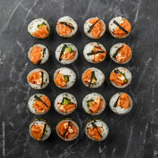 Obraz Sushi Rolls Background