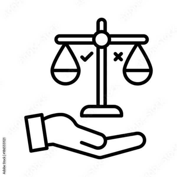 Fototapeta ethics icon