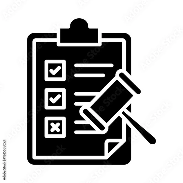 Fototapeta regulatory reporting icon