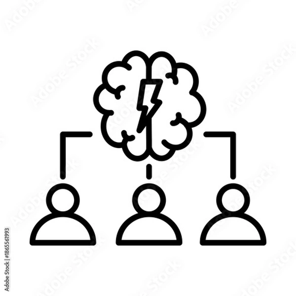 Fototapeta Brainstorm icon