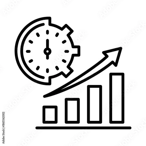 Fototapeta increase icon