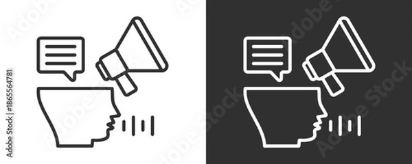 Fototapeta Marketing Icon Set Vector Collection Isolated In Black And White