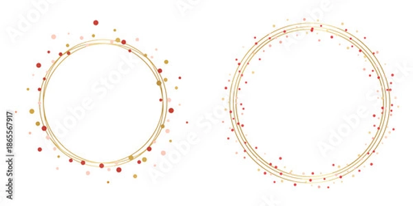 Obraz Lunar Frame / Background. Vector, minimalist, illustration, icon set.