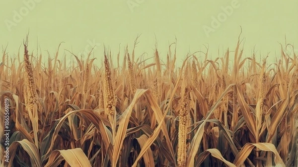 Obraz Golden Wheat Field Texture Background
