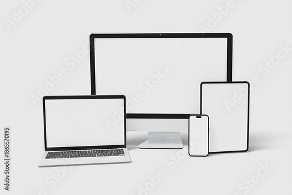 Obraz High quality multi devices mockup