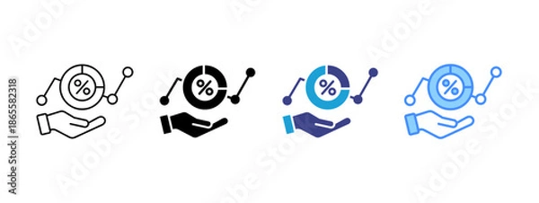 Obraz Quota  icon set multiple style collection