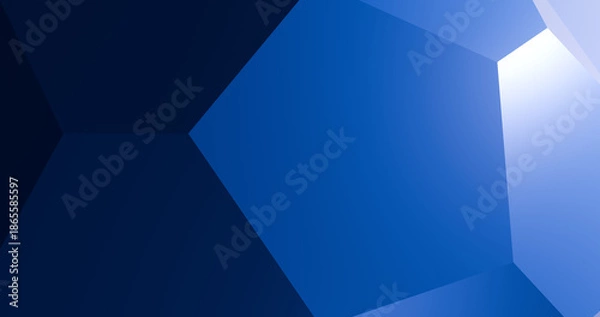 Obraz abstract blue polygon gradient background wallpaper