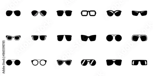 Obraz Black cat silhouette vector design