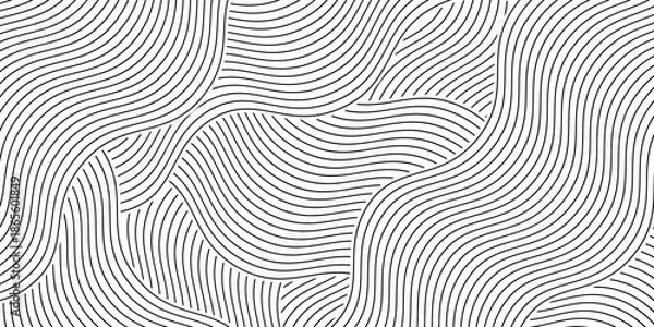 Obraz Simple line art pattern. modern eps 10
