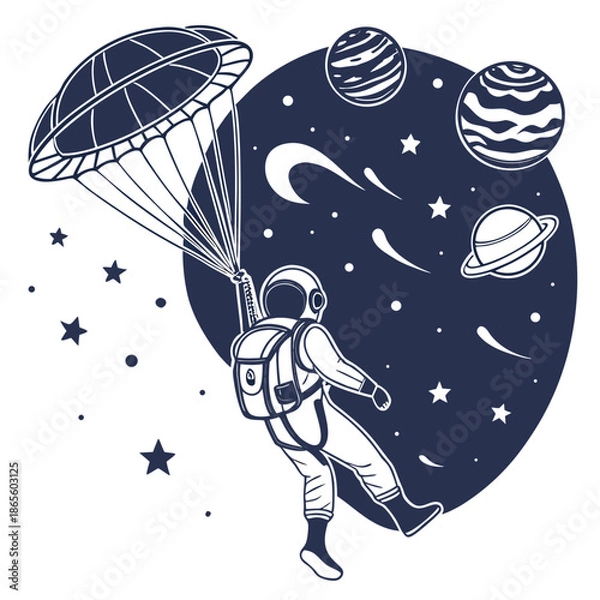 Obraz space rocket in space