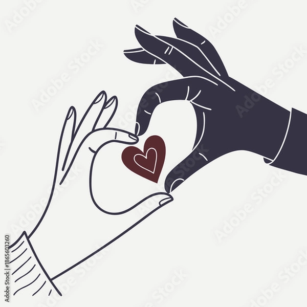 Obraz heart in hand