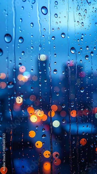 Obraz raindrops on a window