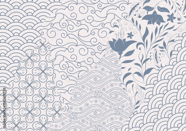 Obraz Traditional patterns background, Decorative wallpaper