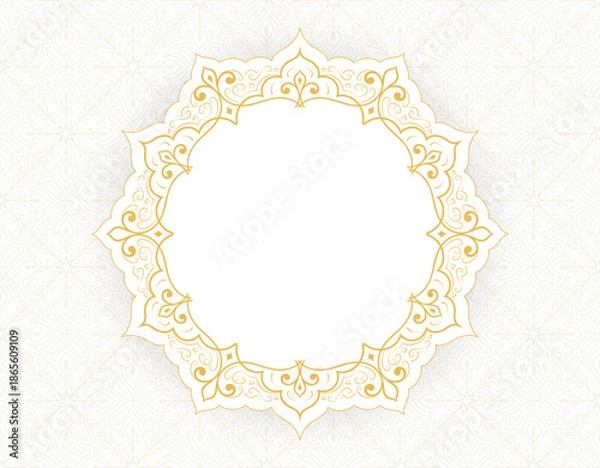 Obraz Pattern background with space for text, Islamic ornament style
