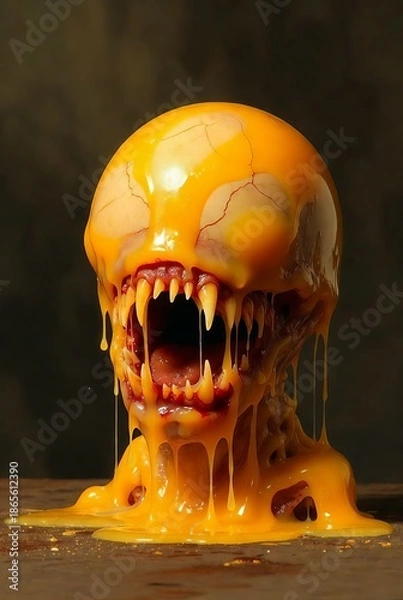 Fototapeta skull on black