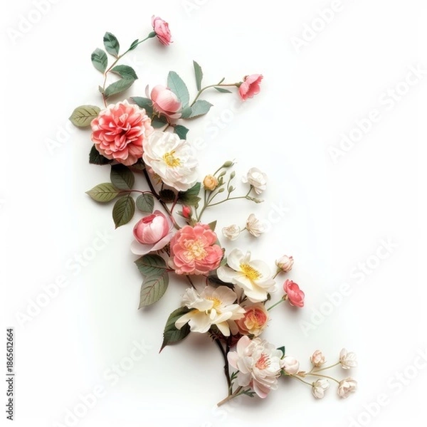 Obraz Clean and Minimalistic White Background for Design Projects