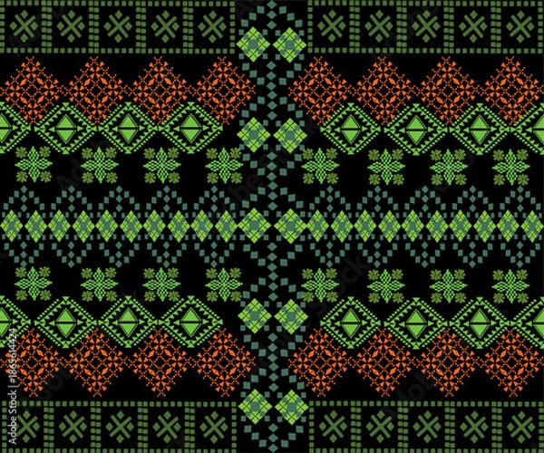 Fototapeta seamless knitted pattern