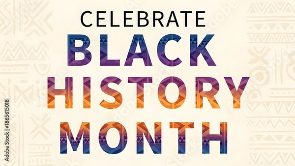 Fototapeta Celebrate Black History Month