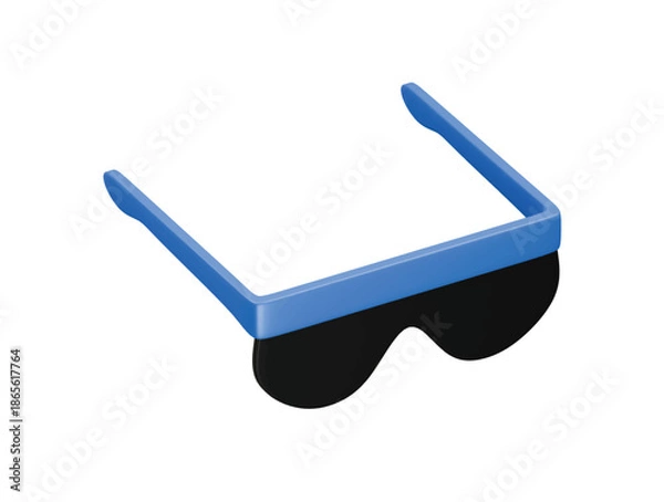 Obraz sport glasses icon 3d illustration render