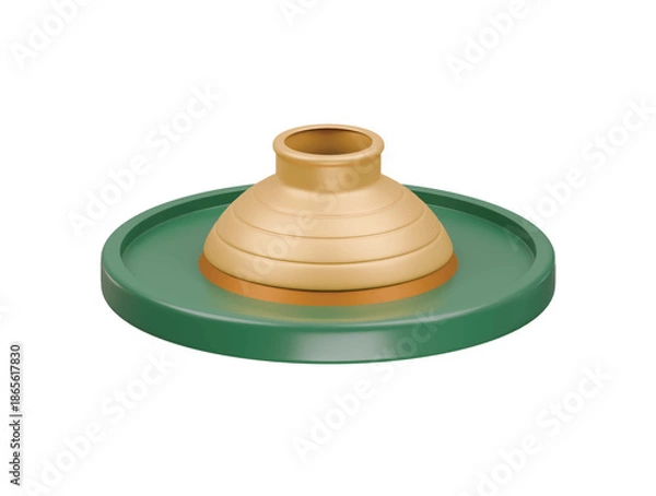 Obraz pottery making icon 3d illustration render 
