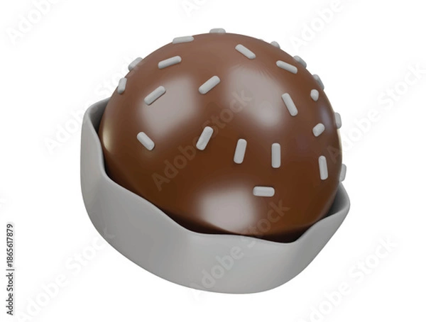Obraz boule icon 3d illustration render