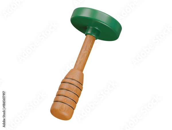 Obraz pottery anvil icon 3d illustration render