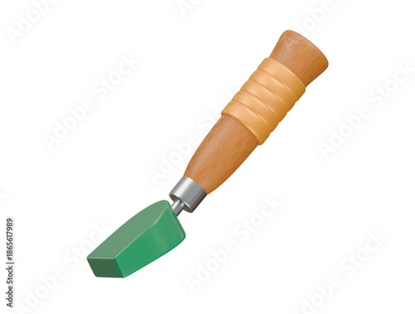 Obraz skiving knife icon 3d illustration render