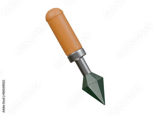 Obraz precision knife icon 3d illustration render