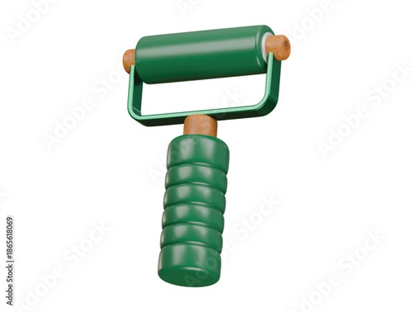 Obraz pottery hand roller icon 3d illustration render