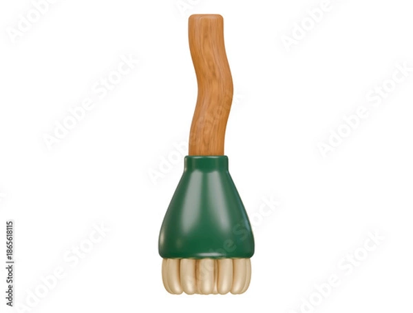 Obraz pottery brush icon 3d illustration render