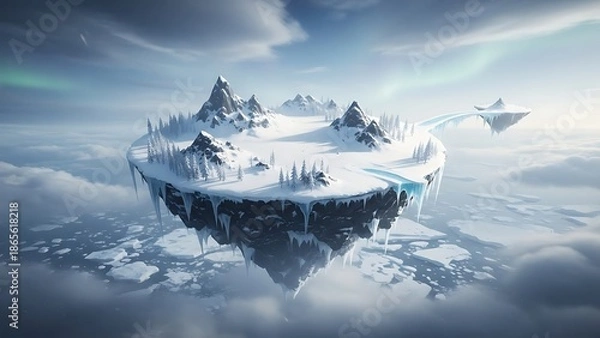 Obraz snow covered mountains