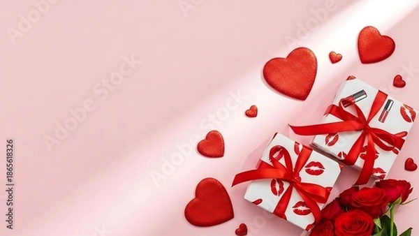 Obraz red rose petals