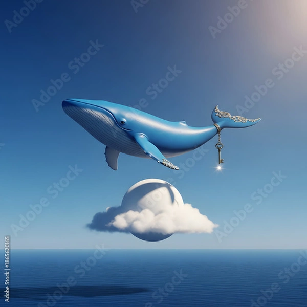 Obraz Minimal surreal visual concept blending simplicity imagination and abstract ideas