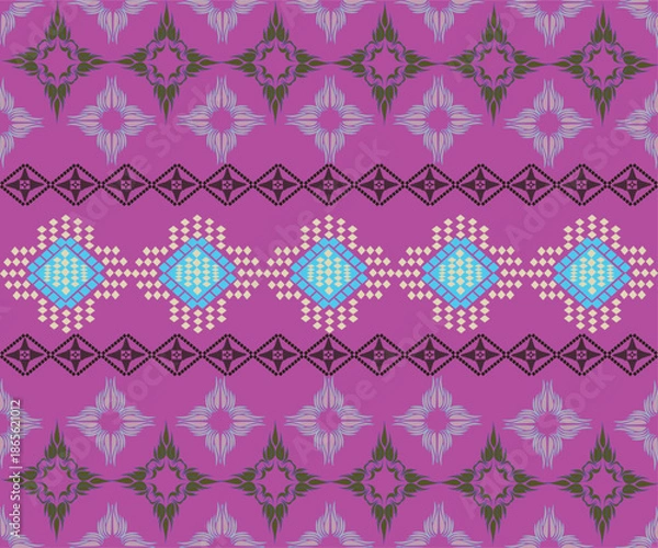 Fototapeta seamless floral pattern