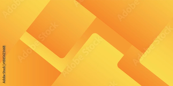 Obraz Abstract orange and yellow geometric background. Dynamic shapes composition. modern