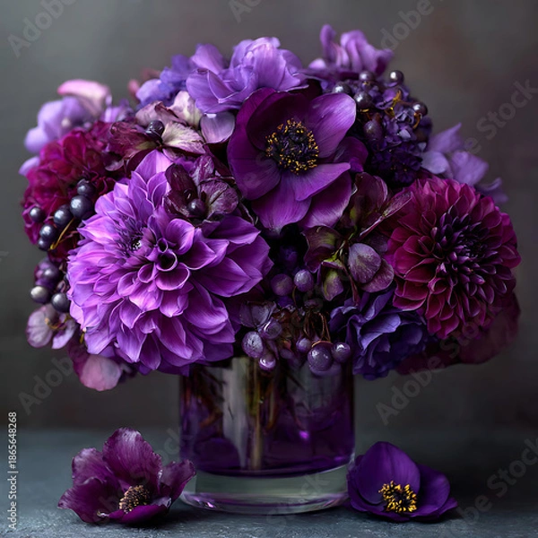 Obraz Elegant Purple Flowers