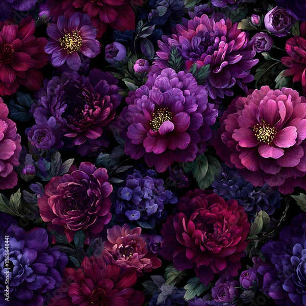 Obraz Elegant Purple Flowers