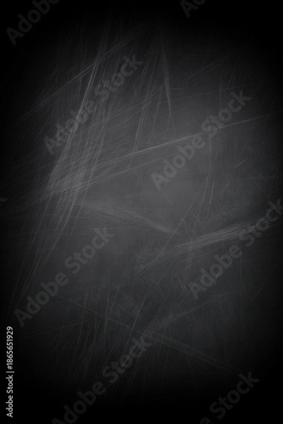Obraz Scratched black metal texture background
