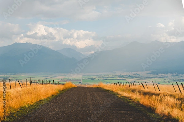 Obraz Summer Storm Over Mountain Valley
