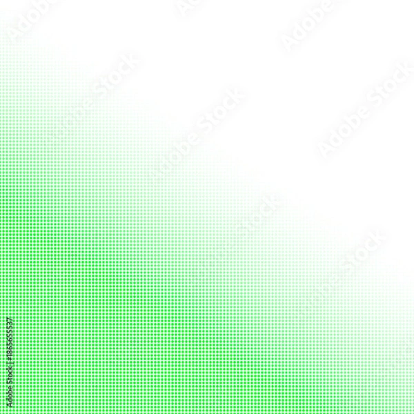 Obraz Green gradient halftone dot pattern isolated on transparent background