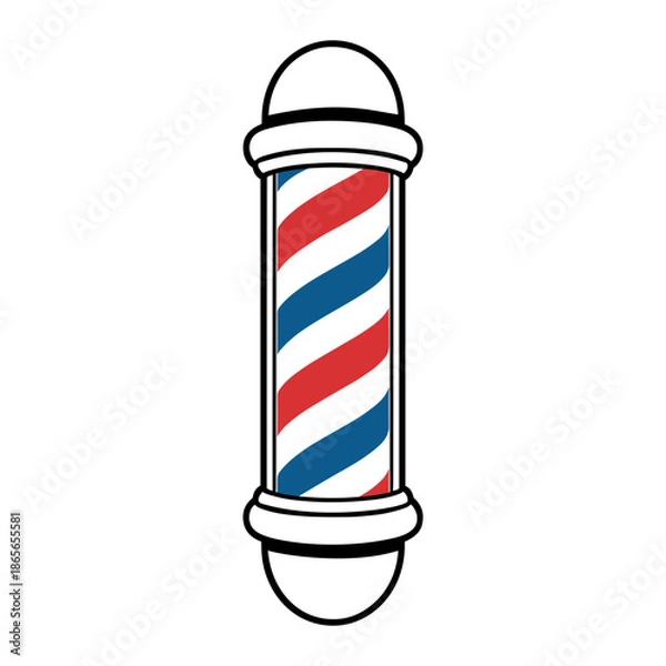 Obraz barber shop pole