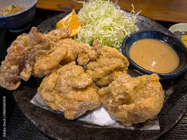Fototapeta 沖縄の定食屋の食事