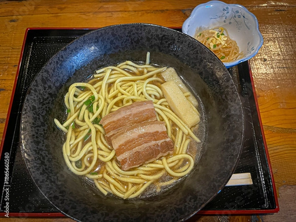 Fototapeta 沖縄の定食屋の食事