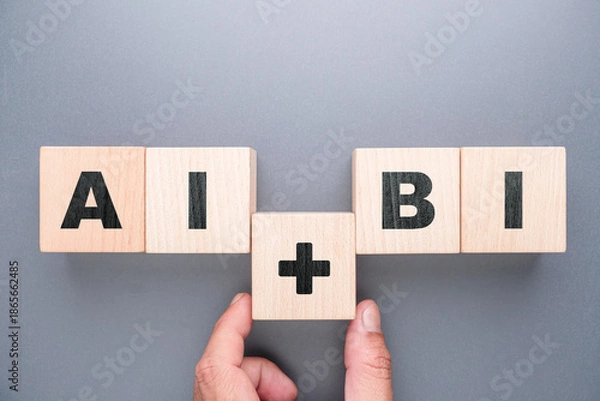 Obraz AI Powered Business Intelligence and Analytics Concept