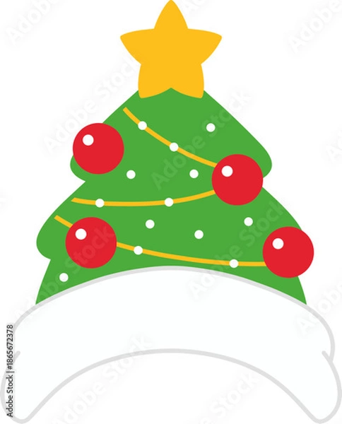 Fototapeta 크리스마스트리 모자