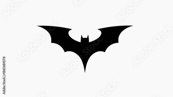 Obraz bat on white background