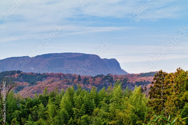 Fototapeta 群馬県沼田付近の山々