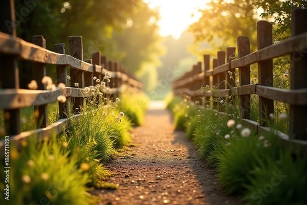 Obraz sunset in the park