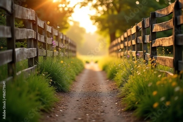 Obraz road in the forest