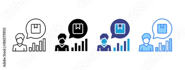 Obraz Demand  icon set multiple style collection